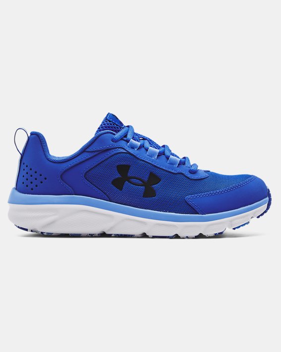 Boys' Grade School UA Assert 9 Running Shoes, Blue, pdpMainDesktop image number 0
